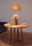 Round dining table wide frame