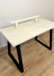 white desk trapez legs 7