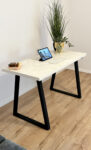 white desk trapez legs 7