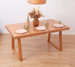 Cleoda Gold Line Dark oak dining table 3Res
