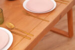 Cleoda Gold Line Dark oak dining table 3Res