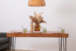 Wallnut Extendable Chunky Dining Table 9Res
