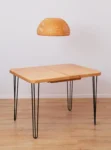 The Slimline Extendable Dining Table – Gold Oak Rustic Design