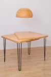 The Slimline Extendable Dining Table – Gold Oak Rustic Design