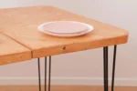 The Slimline Extendable Dining Table – Gold Oak Rustic Design