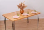 The Slimline Extendable Dining Table – Gold Oak Rustic Design