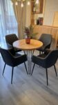 Rustic Round Extendable Table