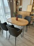 Rustic Round Extendable Table